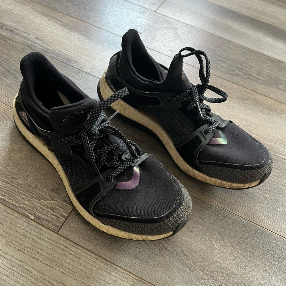 adidas Black and Purple Women's Sneakers